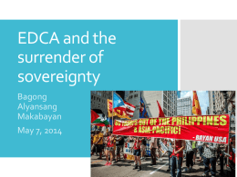 EDCA and the surrender of sovereignty