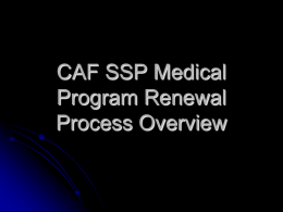 945 Procedures - SSP Training Unit