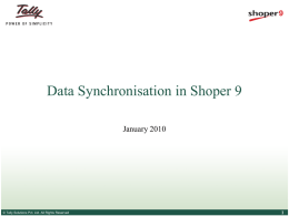 Data Synchronisation in Shoper 9