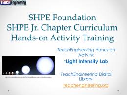 SHPE Foundation Noche de Ciencias Hands