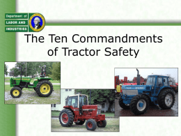 Tractor safety – 1 - OSHA 10 & 30 Hour Training