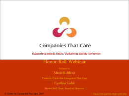 Companies that Care