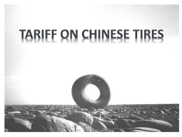 TARIFF ON CHINESE TIRES