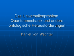 Folie 1 - Daniel von Wachter