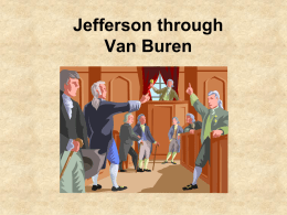 Jefferson through Jackson