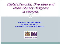 Digital Lifeworlds, Diversities and Media Literacy