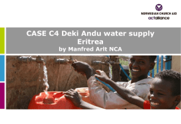 Deki Andu water supply - Sustainable Sanitation and Water