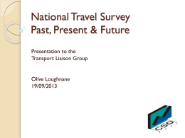 Pilot National Travel Survey 2009