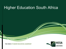 Higher Education South Africa