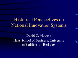 Historical Perspectives on the Process of Innovation