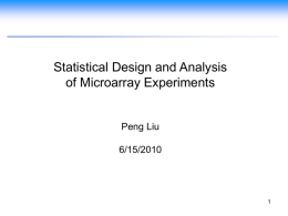 Using Statistical Design and Analysis to Detect