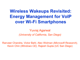 Wireless Wakeups revisited : Mobisys