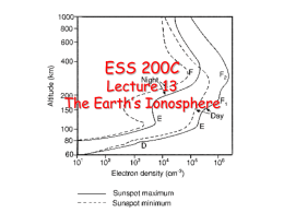 ESS 154 Solar Terrestrial Physics