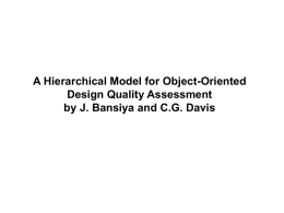 A Hierarchical Model for Object