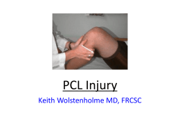 PCL Injury - Athletic Training at Iowa