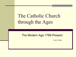 The Catholic Church through the Ages