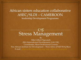 African sisters education collaborative ASEC/SLDI