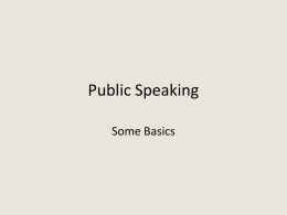 Public Speaking - Cardinal Newman