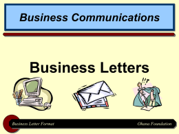 Introduction tof Business Communication