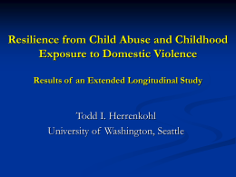 Study of outcomes and resilience in victims of child