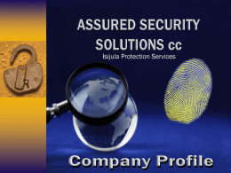Assured Security Solutions Company Profile