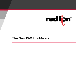The New PAX Lite Meters