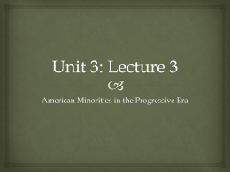 Unit 3: Lecture 3 - Ms. Kramer's Class