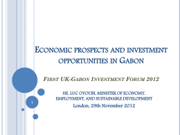 Economic prospects and investment opportunities in Gabon
