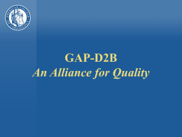 ACC GAP D2B - Chapter Affairs Extranet