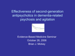 Effectiveness of second-generation antipsychotics in