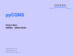 pyCGNS - ONERA