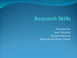 Research Skills - Home - Shell Cove Public School