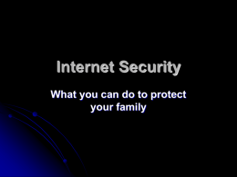 Internet Security - Church of the Lord Jesus Christ