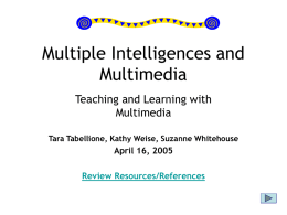 Multiple Intelligences Multimedia Presentation