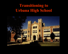 Welcome to Urbana High School