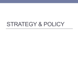 Strategy & Policy - Hong Kong University of Science and