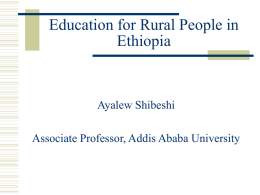 28. Education for Rural People in Ethiopia