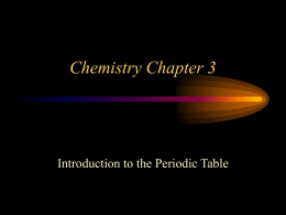 Chemistry Chapter 3 - Adams County/Ohio Valley School District
