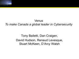 Cyber Security R&D in Canada - CPS-VO