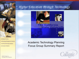 Focus Group Report Presentation