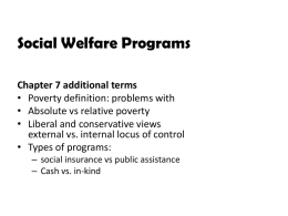 Social Welfare - Illinois State University