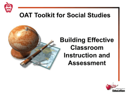 Ohio Achievement Test Toolkit: Teaming Suggestions