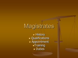 Magistrates - A Level Law