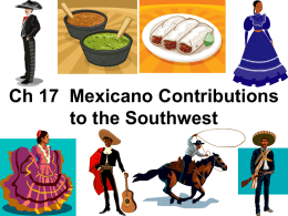 Ch. 17: Mexicano Contributions to the Southwest