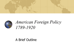 American Foreign Policy - Cuyahoga Falls City School District