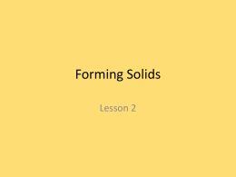 Forming Solids - Ms. Henry's Class Page