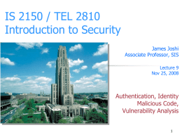 Lecture 1 - University of Pittsburgh