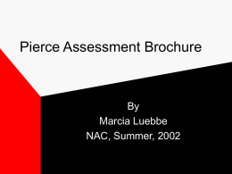 Pierce Assessment Brochure