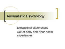 Anomalistic Psychology - Caroline Chisholm School VLE