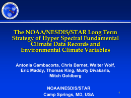 The NOAA/NESDIS - ESA Data User Element